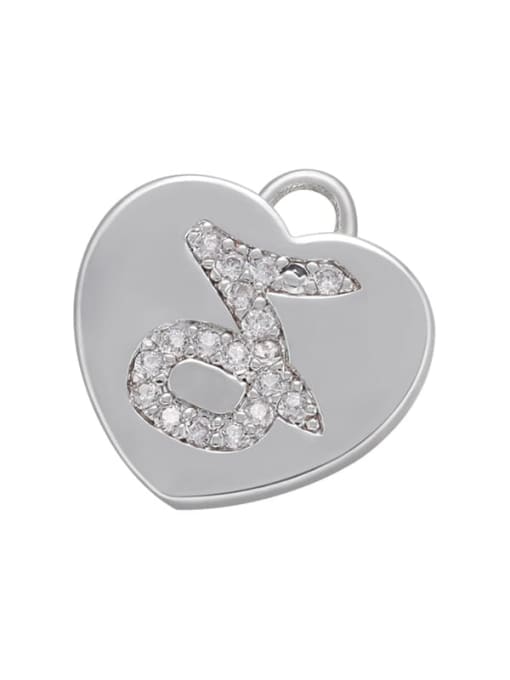 Golden Capricorn Micro-set heart-shaped pie zodiac inlaid jewelry accessories