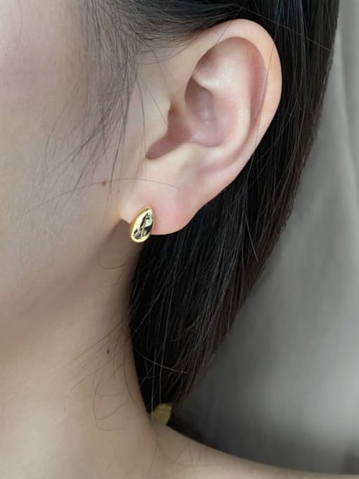 STL-Silver Jewelry 925 Sterling Silver Water Drop Minimalist Stud Earring 2