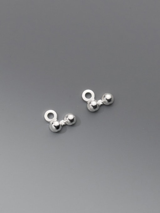 FAN 925 Sterling Silver Geometric Minimalist Positioning beads 2