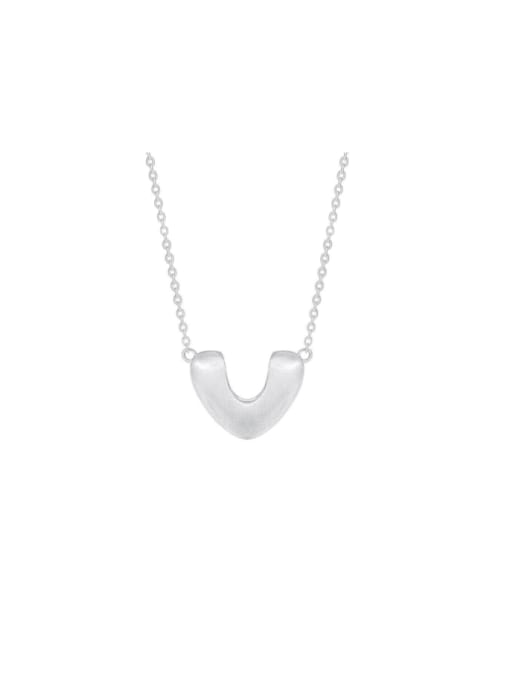 YUANFAN 925 Sterling Silver Heart Minimalist Necklace 0