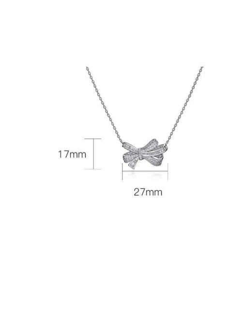 A&T Jewelry 925 Sterling Silver High Carbon Diamond Geometric Dainty Necklace 1