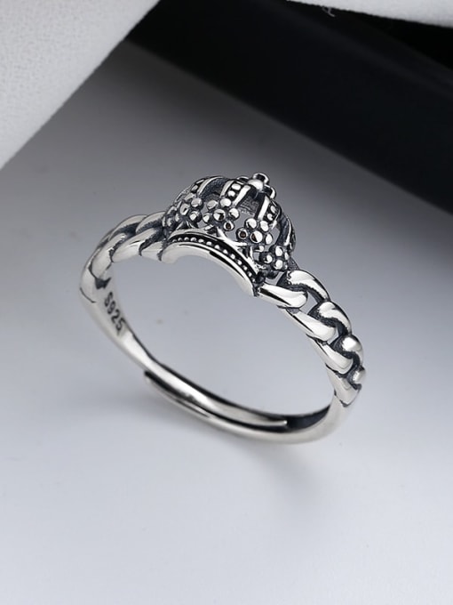 TAIS 925 Sterling Silver crown Vintage Ring 2