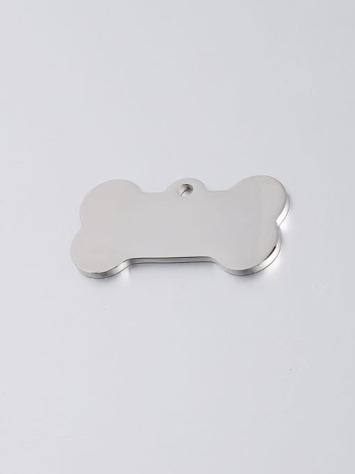Steel color Stainless steel fine polished mirror dog tag lettering pendant