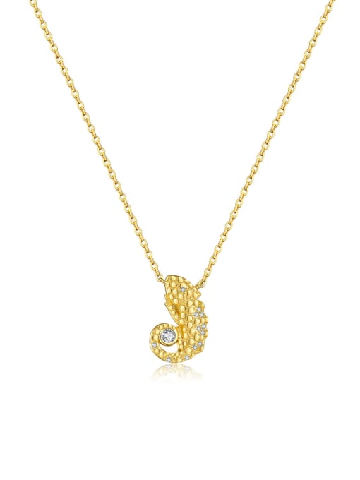 MMN556 2 925 Sterling Silver Cubic Zirconia Irregular Minimalist Necklace