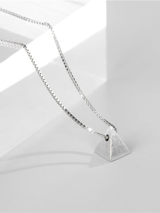 ARTTI 925 Sterling Silver Triangle Minimalist Necklace 1