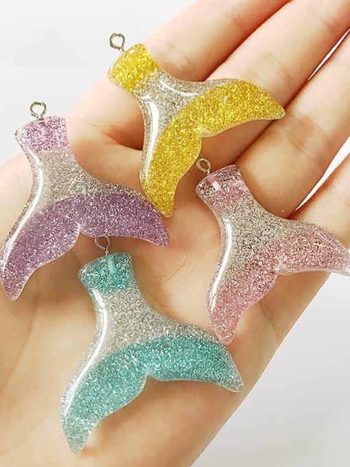 FTime Multicolor Resin Fish Charm Height : 3.4cm , Width: 3.5cm 1