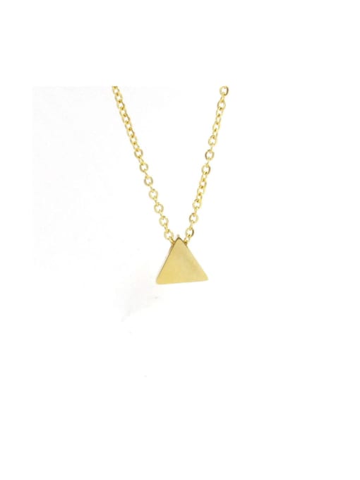 MEN PO Stainless steel Triangle Minimalist Necklace 0