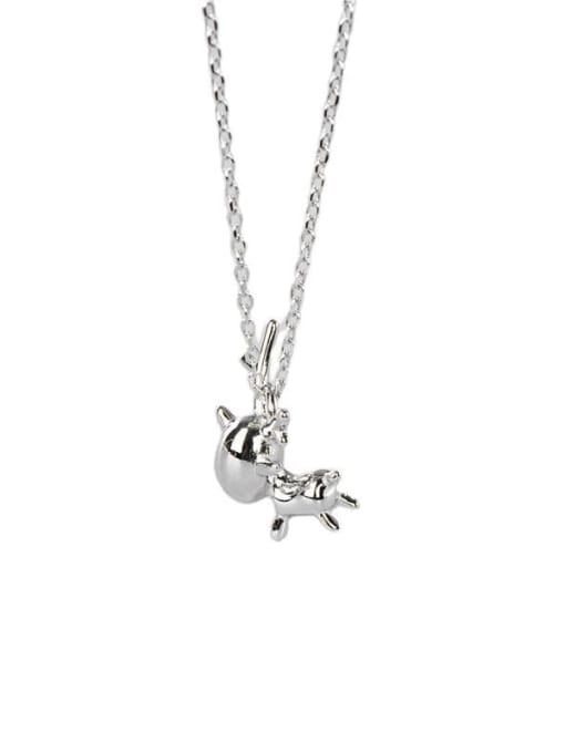ARTTI 925 Sterling Silver Deer Minimalist Necklace 2