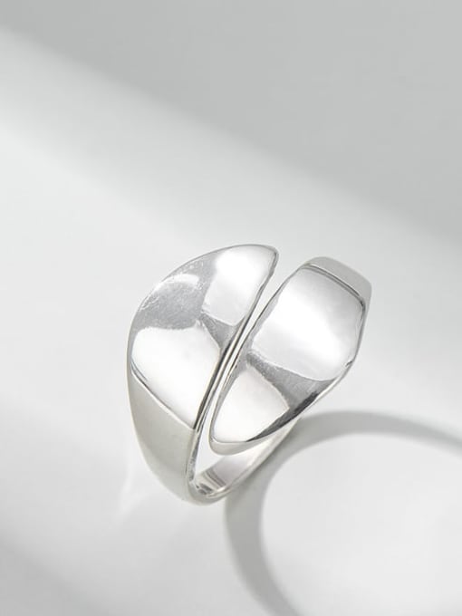 Water drop ring 925 Sterling Silver Irregular Minimalist Band Ring