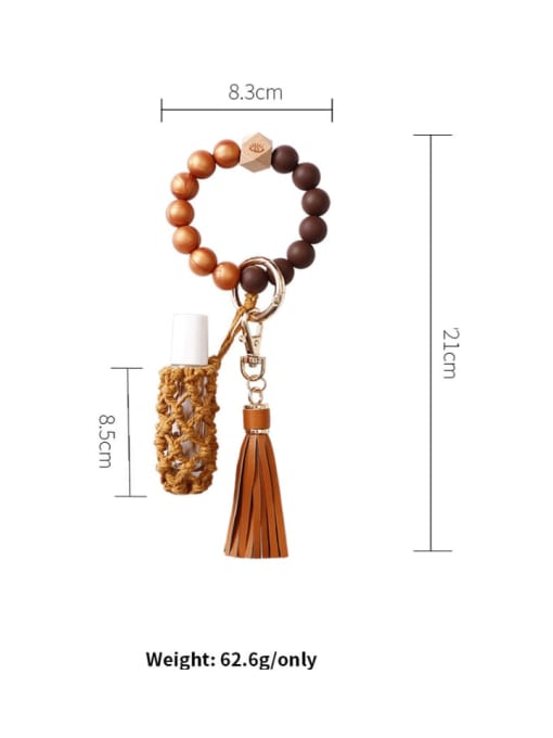 JMI Silicone beads + perfume bottle+hand-woven key chain/bracelet 2