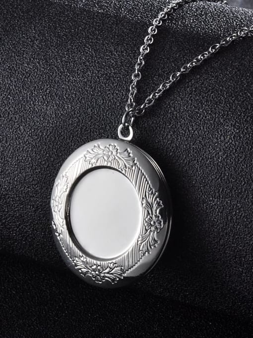 FTime Stainless steel Round Trend Necklace 0