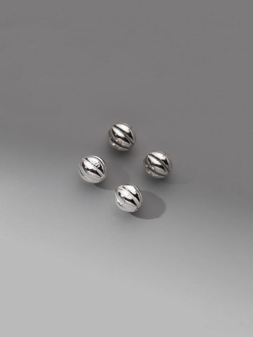FAN 925 Sterling Silver Geometric Vintage Beads