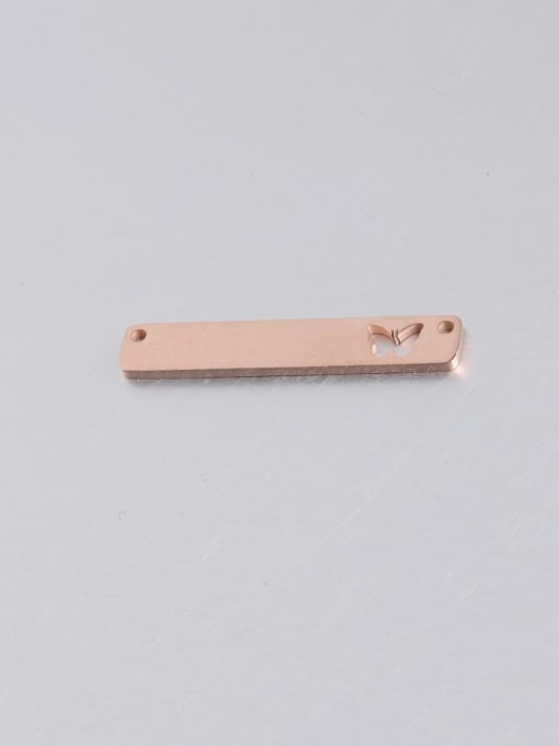 Rose Gold Stainless steel Rectangle Minimalist Connectors