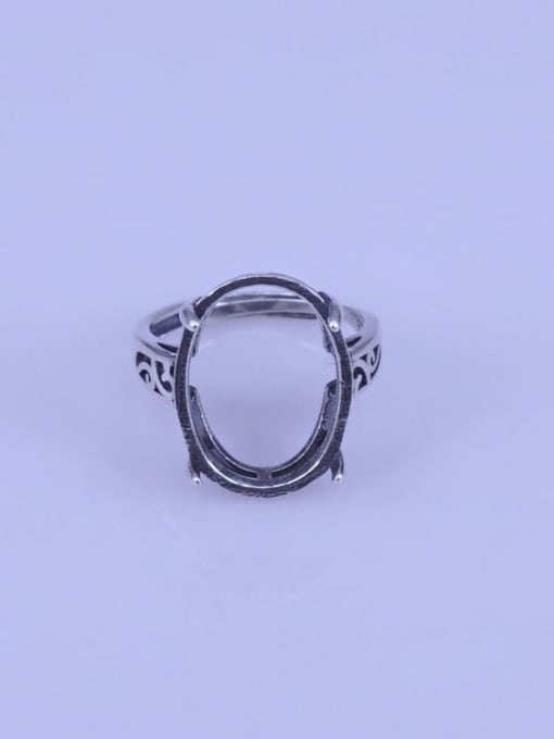 Supply 925 Sterling Silver Geometric Ring Setting Stone size: 14*19mm 0