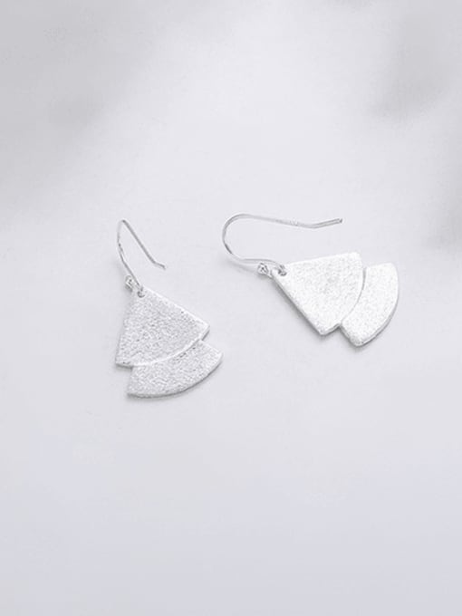 TAIS 925 Sterling Silver Triangle Minimalist Hook Earring 1