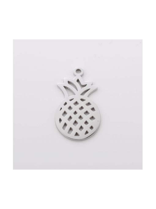 MEN PO Stainless steel  Hollow pineapple pendant