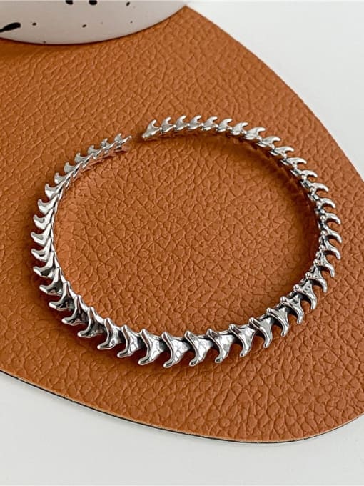 ARTTI S925 Sterling Silver Fashion Personality Keel Bracelet 0