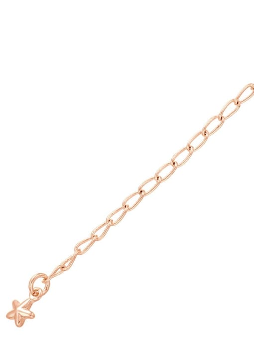 Rose Gold Glossy little star tail chain
