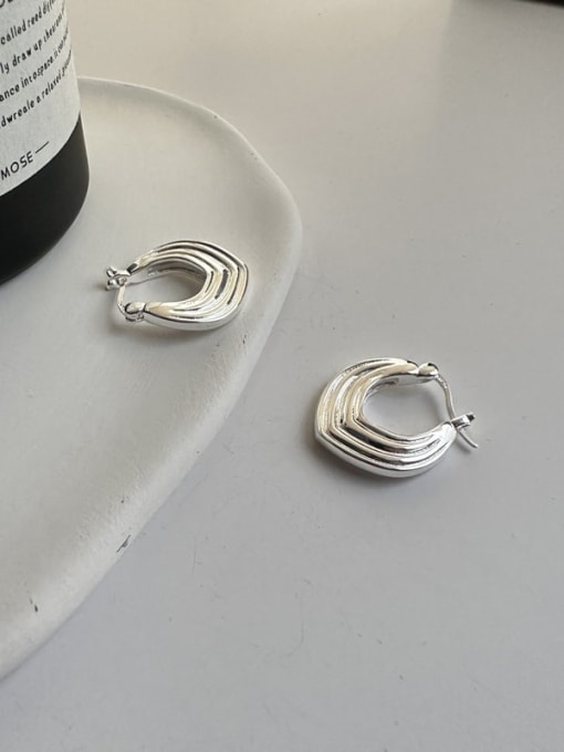 ARTTI 925 Sterling Silver Geometric Trend Stud Earring 3
