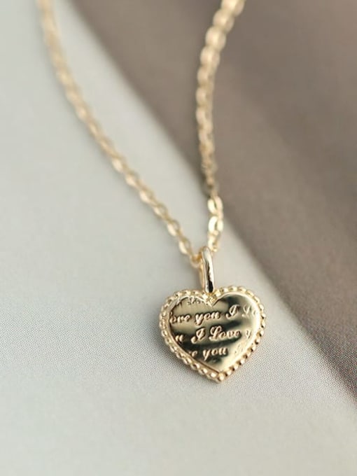 ZEMI 925 Sterling Silver Heart Dainty Necklace 2