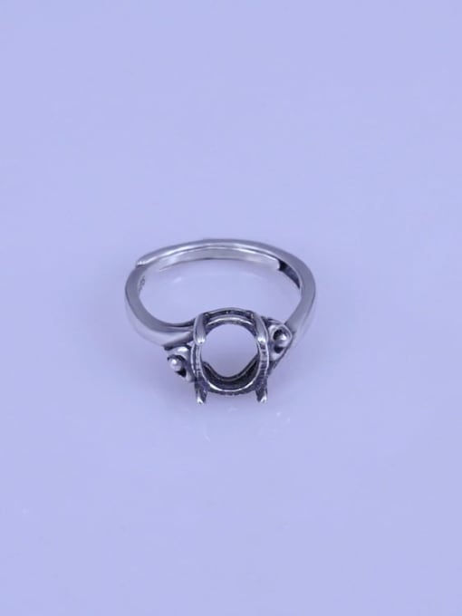 Supply 925 Sterling Silver Geometric Ring Setting Stone size: 7*9mm 0