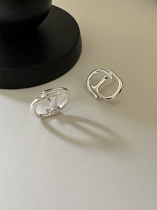 ARTTI 925 Sterling Silver Geometric Minimalist Stud Earring 3