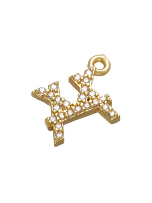 Gold symbol Brass Diamond Gold Plated Bird Pendant