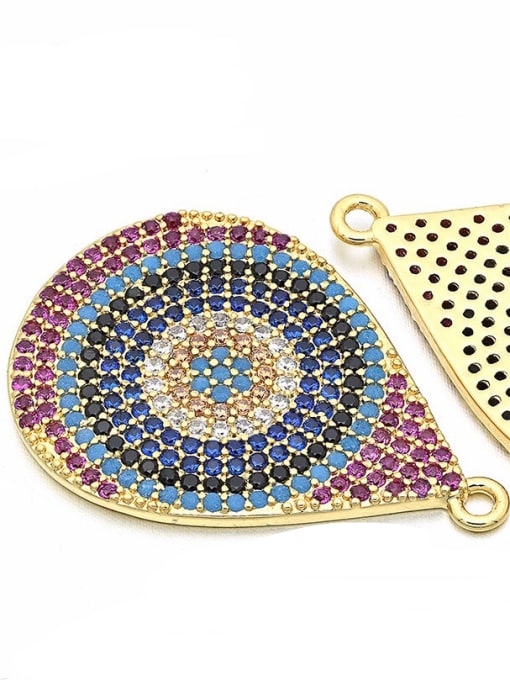 Rose Gold Copper ethnic style micro-set pendant