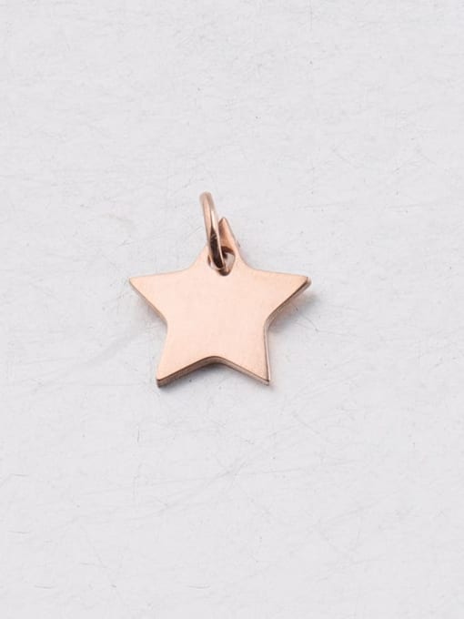 Rose Gold Stainless steel Star Band circle Minimalist Pendant