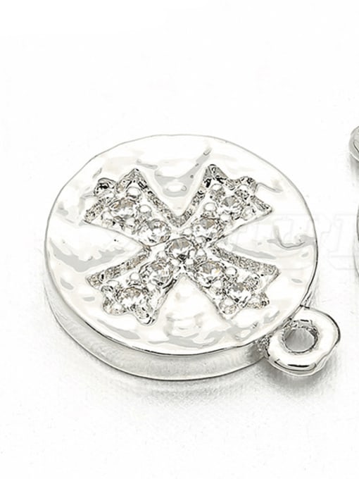 Platinum Bronze micro-set spacer pendant