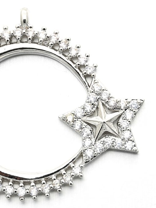 Platinum Copper Ring Star Necklace Pendant