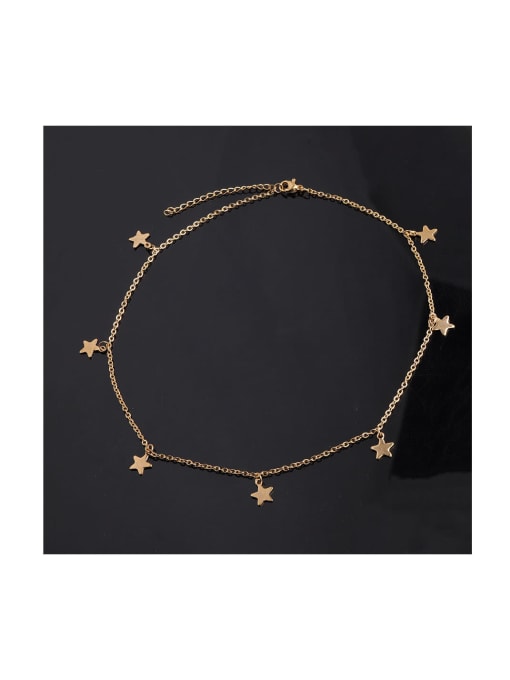 MEN PO Stainless steel Star clavicle chain 1