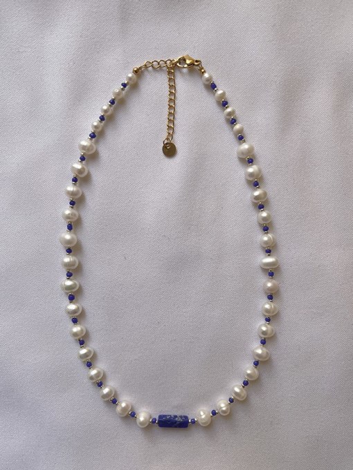 W.BEADS Freshwater Pearl Bohemia Handmade Beading Necklace