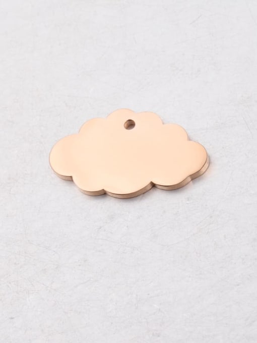 1424mm cloud single hole rose gold Stainless steel Cloud Minimalist Pendant