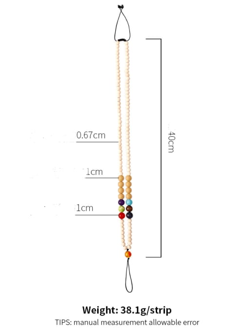 JMI Bead Silicone Trend Beaded  Hand-Woven Mobile Phone Straps/Necklace 1