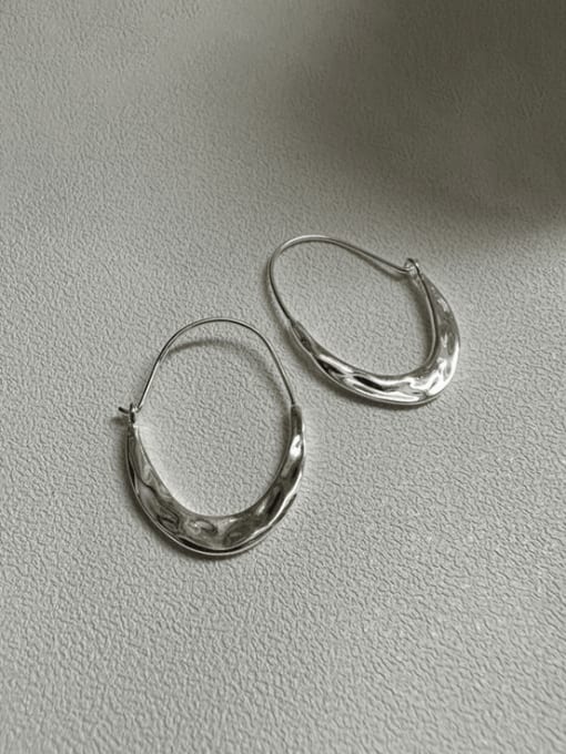 ARTTI 925 Sterling Silver Geometric Minimalist Hook Earring 0
