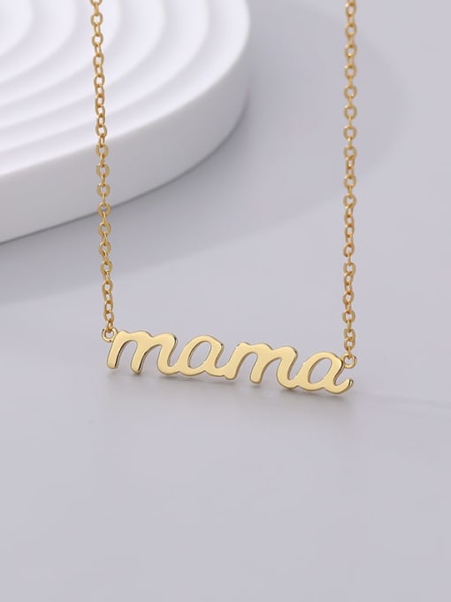A2553 Gold 925 Sterling Silver Letter Minimalist Necklace