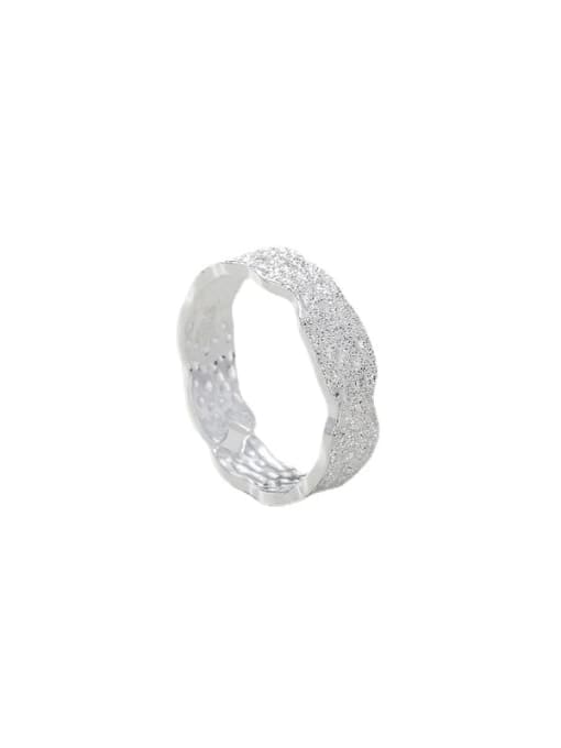 ARTTI 925 Sterling Silver Geometric Minimalist Band Ring