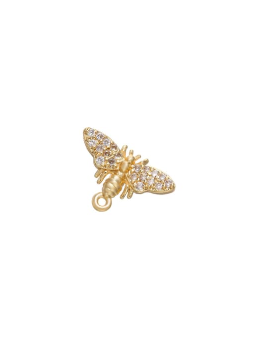 KOKO Brass Micro Inlay Butterfly Bee Pendant