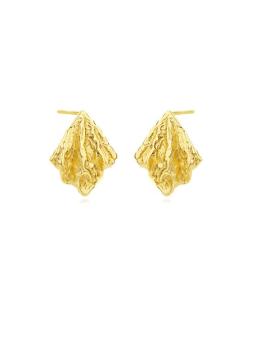 YUANFAN 925 Sterling Silver Irregular Vintage Stud Earring 0