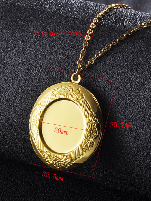 FTime Stainless steel Round Trend Necklace 2