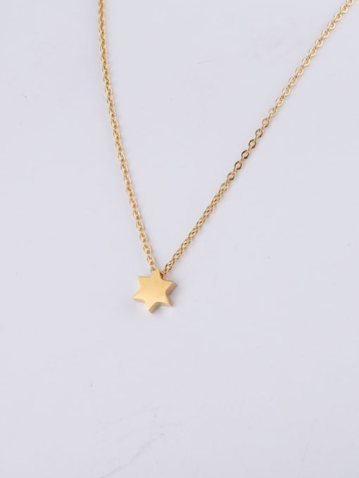 golden Stainless steel Star Minimalist Necklace