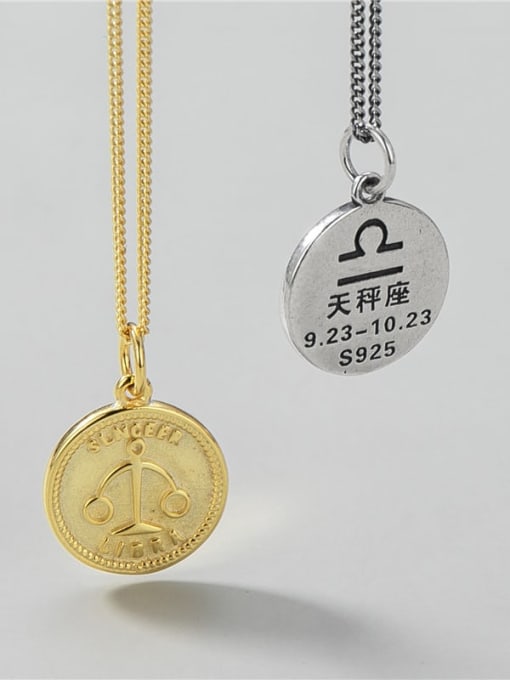 Libra (single pendant) 925 Sterling Silver Constellation Minimalist Necklace