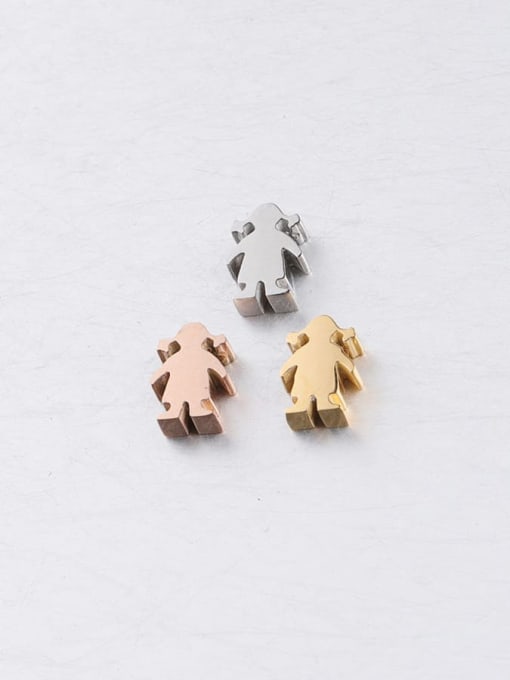 MEN PO Stainless steel little girl Beads Minimalist Findings & Components 1