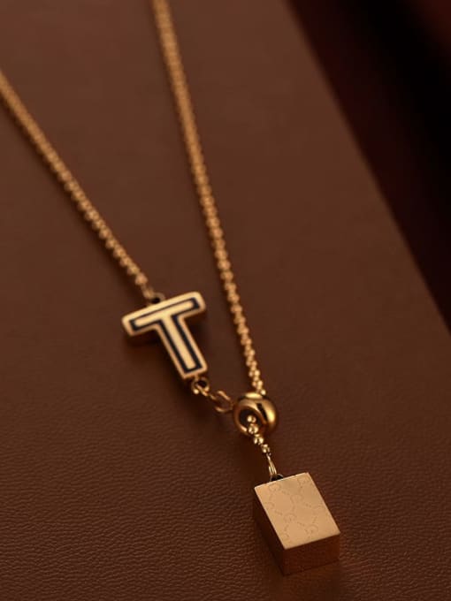 MEN PO Titanium Steel Cross Minimalist Necklace 2