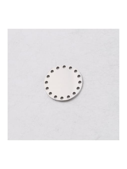 MEN PO Stainless Steel Porous Disc Pendant 0
