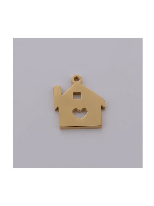MEN PO Stainless steel love small house pendant