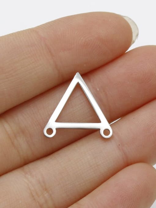 Steel 15*15.4mm triangle Stainless steel watermelon ring triangle double hanging Connectors