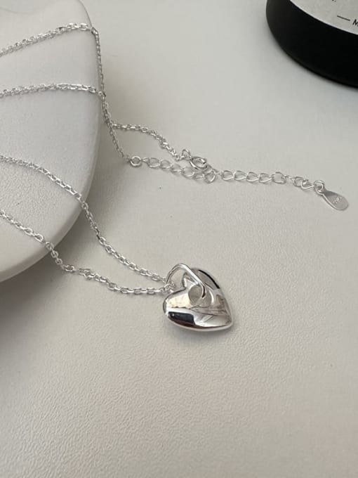ARTTI 925 Sterling Silver Heart Dainty Necklace