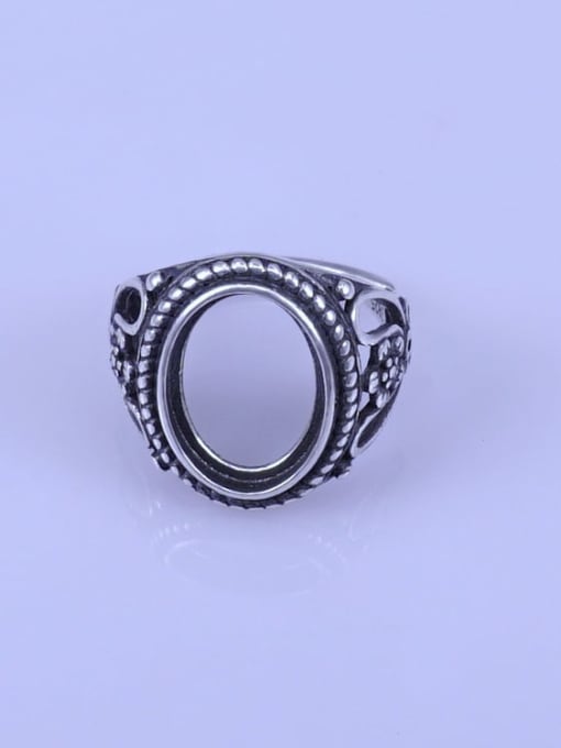 Supply 925 Sterling Silver Geometric Ring Setting Stone size: 10*14mm 0